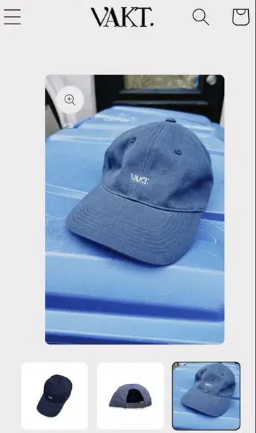 VAKT. 바 CAP I / 네이비 백백천청 캡 새 제품 미사용