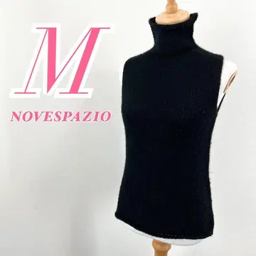 NOVESPAZIO 블랙 노스 스웨터 베스트 M 니트