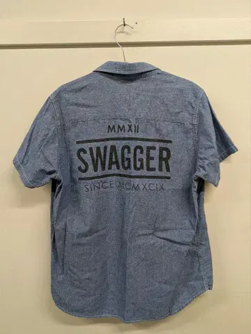 SWAGGER 반팔 셔츠 L 사이즈 데님풍