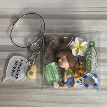 가챠 가득 파우치 바다 비치 스타일 스누피 패티 하와이 기념품