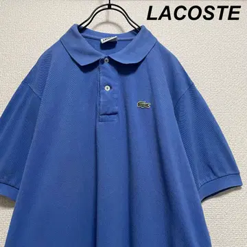 LACOSTE / 라코스테 피케 셔츠 블루 원포인트 자수 로고 6 사이즈