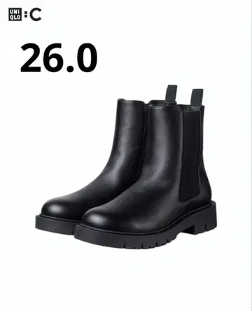 UNIQLO 유니클로 컴필 터치 사이드 고어 숏부츠 26.0