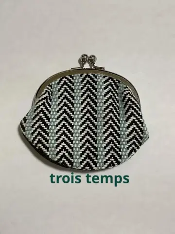 trois temps 소액 지갑 코인 케이스 가마구치 포치 가마구치