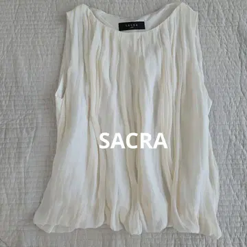 SACRA 시폰 가더 노스 블라우스 38