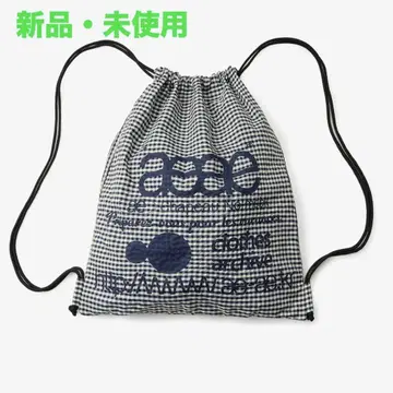 [새상품] aeae 냅색 CHECK BLUE