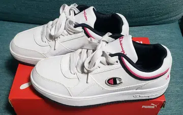 챔피언 스니커즈 화이트/네이비/핑크 24.0cm