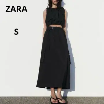 ZARA 나일론 카고 스커트 S