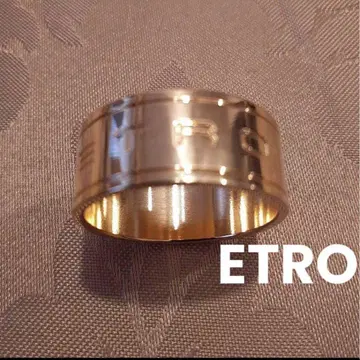 ETRO 에트로 핑크 골드 스카프 링