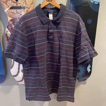 patagonia 오가닉 코튼 피케 셔츠 자수 로고