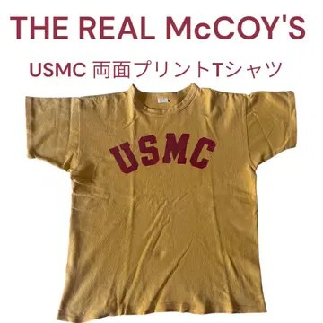 더 리얼 맥코이즈 USMC 양면 프린트 티셔츠