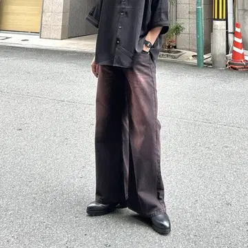 HARE 하레 와이드 플레어 데님 컬러 팬츠