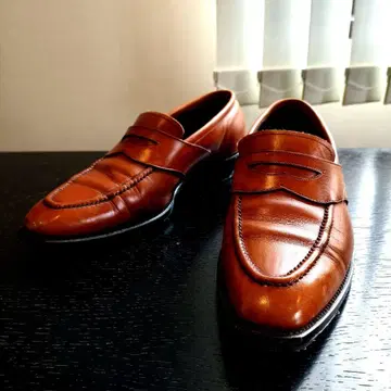 산요산초 브라운 가죽 로퍼 US:8.5 (26.5cm)