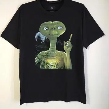 미사용품 E.T 티셔츠 검정 L
