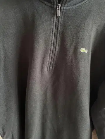 LACOSTE 블랙 집업 트레이너