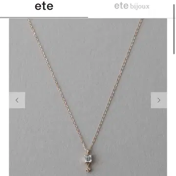 ete 핑크 골드 목걸이