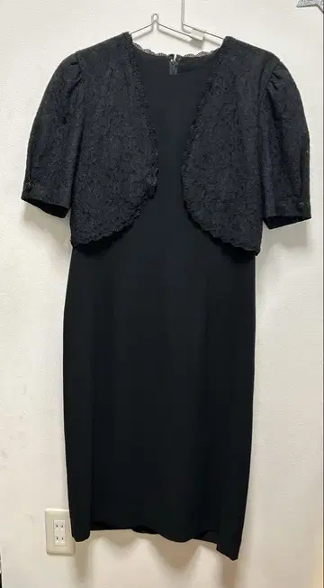 도쿄 소와르 관혼상제 블랙 포멀 원피스 볼레로풍