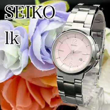 사용 중 시계 SEIKO 루키아 데이트 신품 배터리 핑크 I64