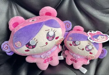 시나 곰 봉제 인형 핑크 2개 세트 시나코 짱
