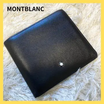 [ MONTBLAC ] 몽블랑 반지갑 가죽 지갑 블랙