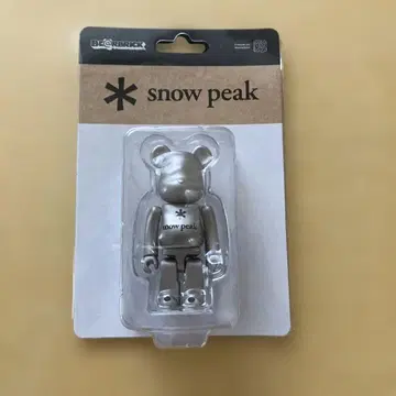 희귀 스노우피크 BE@RBRICK 실버