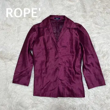 ROPE 로페 테일러드 자켓 셔츠 상의 퍼플
