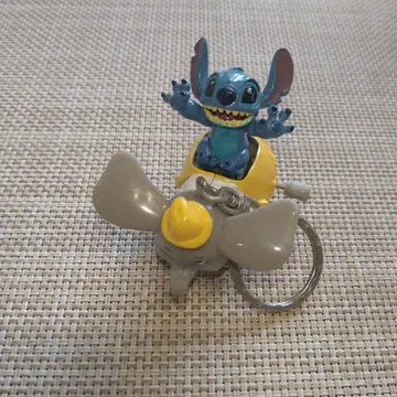 디즈니 리조트 스티치 날아다니는 덤보 움직이는 마스코트 키링