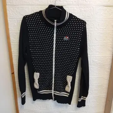 도트 무늬 스웨터 비바하트 헬로키티 콜라보 장팔 골프 블레이저 재킷 L