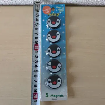 레트로 PINGU 핑구 마그넷 세트(핑가) 페이스 마그넷