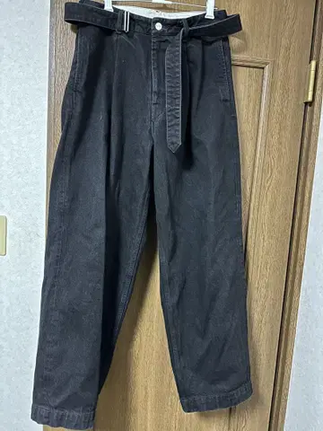graphpaper Selvage 데님 Belted 1 블랙