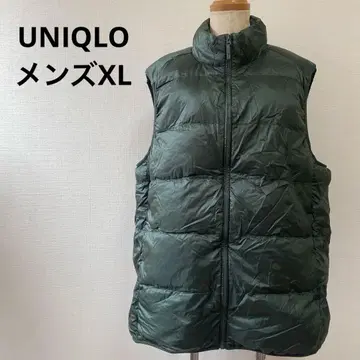 UNIQLO 울트라 라이트 다운 베스트 그린 남성용 XL