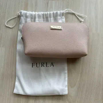 FURLA 훌라 핑크 메이크업 파우치 화장품 케이스 펜 케이스