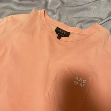A.P.C. 연어 핑크 티셔츠 S 사이즈