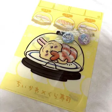 치이카와 x 쿠라스시 캔뱃지 클리어 파일 세트