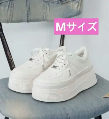 Darich  두꺼운 밑창 스니커즈 M 화이트 새 제품 미사용