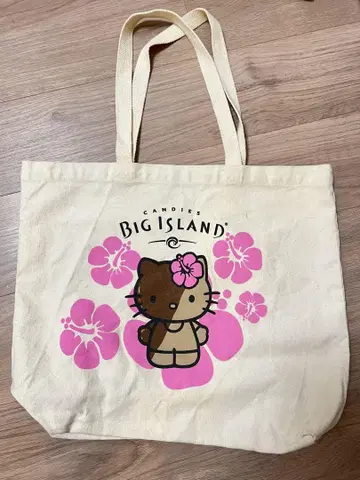 헬로키티 토트백 빅아일랜드 쿠키 콜라보 하와이