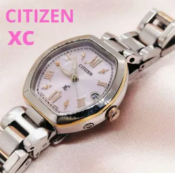 CITIZEN 시티즌 여성용 손목시계 크로스시 솔라 핑크 다이얼