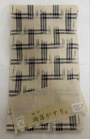 순수 린넨 여름용 나고야 오비 멋쟁이 가스리