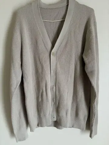 V넥 가디건 MUJI 베이지