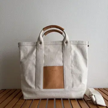 Hender Scheme 캔버스 백 내추럴