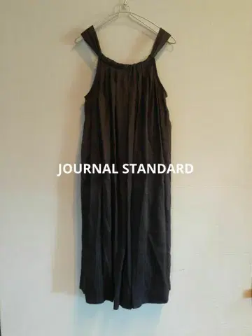 JOURNAL STANDARD 플리츠 원피스 린넨 브라운