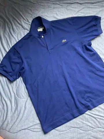 LACOSTE 블루 피케 셔츠 L 사이즈