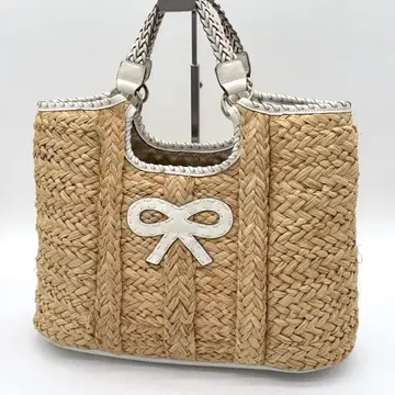 [] ANYAHINDMARCH 바스켓백 핸드백 뜨개질 리본
