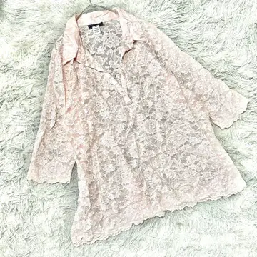 꽃무늬 전체 무늬 미국산 베네치아 진 시어 셔츠 스키퍼