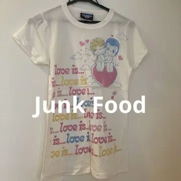정크푸드 티셔츠 미국제 made in USA