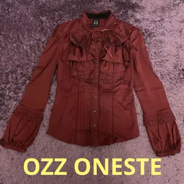 OZZ ONESTE 고딕 스타일 장소매 셔츠