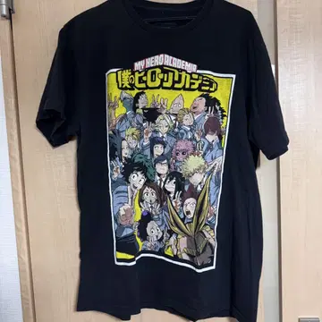 MY HERO ACADEMIA 그래픽 티셔츠 블랙