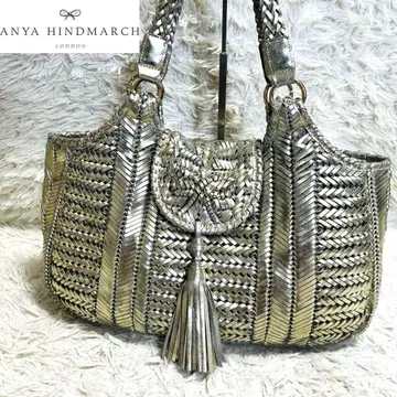 [] ANYA HINDMARCH 토트백 샴페인 골드 대용량