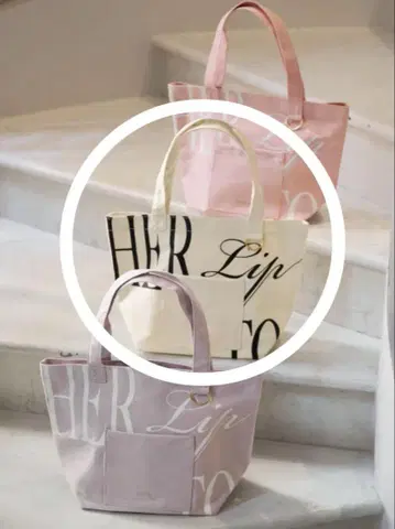 새상품 Herlipto 하립투 Daily Logo 토트백 나고야