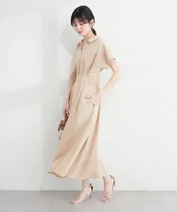 natural couture 시원한 스키퍼 카라 고급 원피스