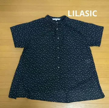 LILASIC 도트 무늬 블라우스
